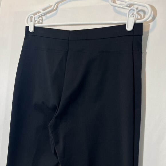 Akris Punto Women’s Tapered Crop Pants Size 8 Black Stretch Mid Rise Flat Zipper - Picture 11 of 13